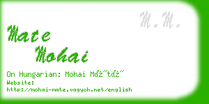 mate mohai business card